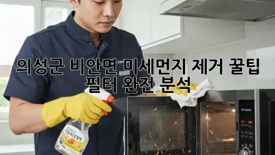 의성군 비안면 미세먼지 제거 꿀팁 💨 필터 완전 분석!